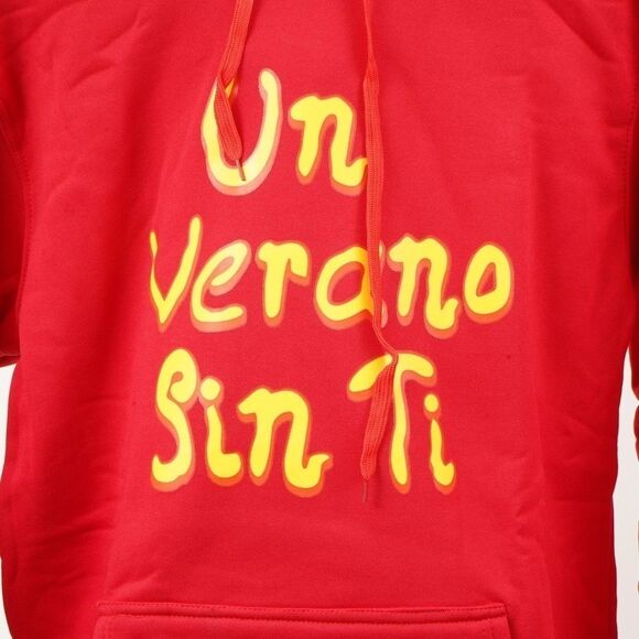 Red Bad Bunny Un Verano Sin Ti Hoodie‎ Size Large - Picture 2 of 7